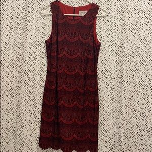 Jessica Simpson Red Dress with Black Detail